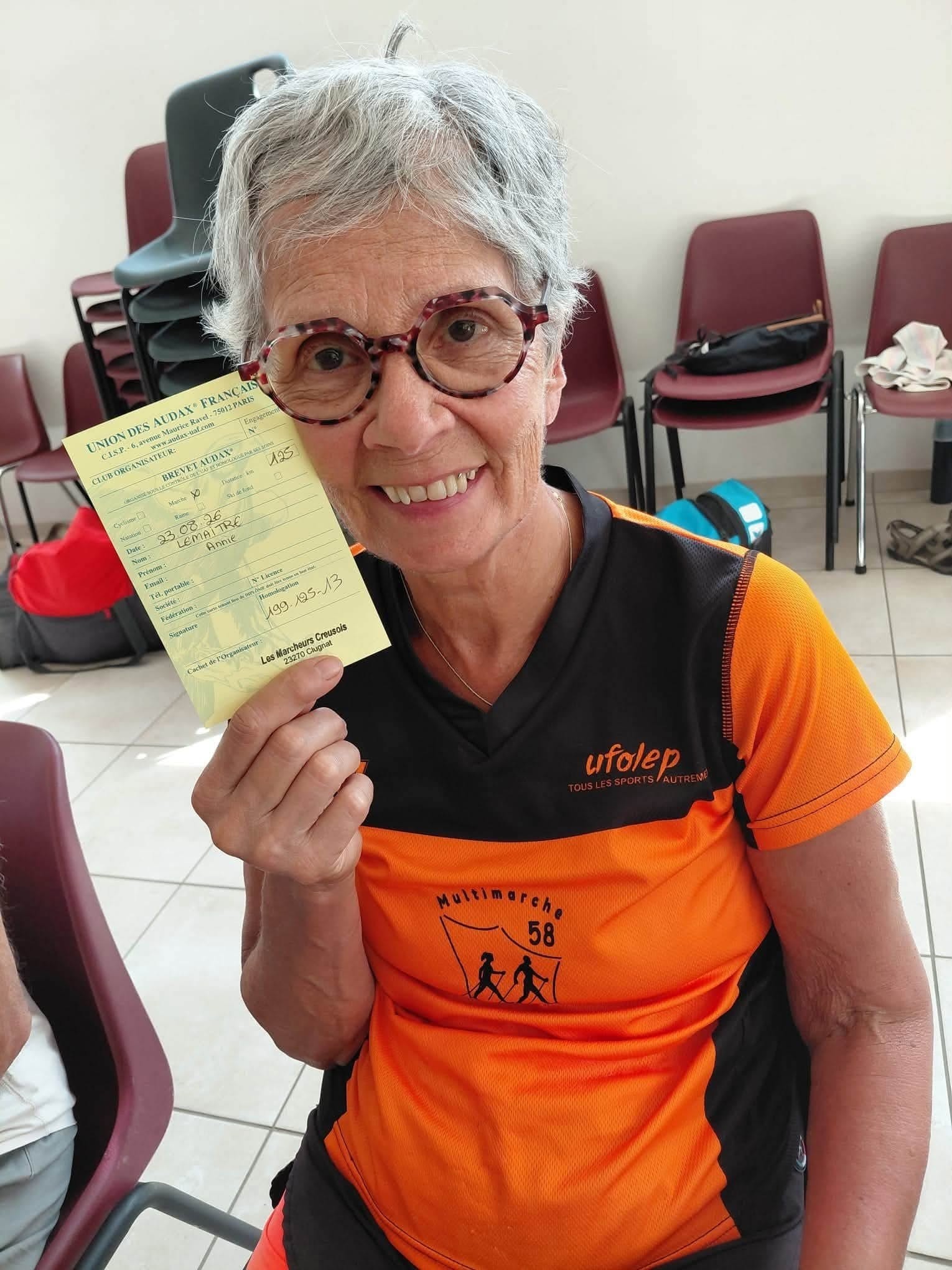 1er 125km en Audax pour Annie 