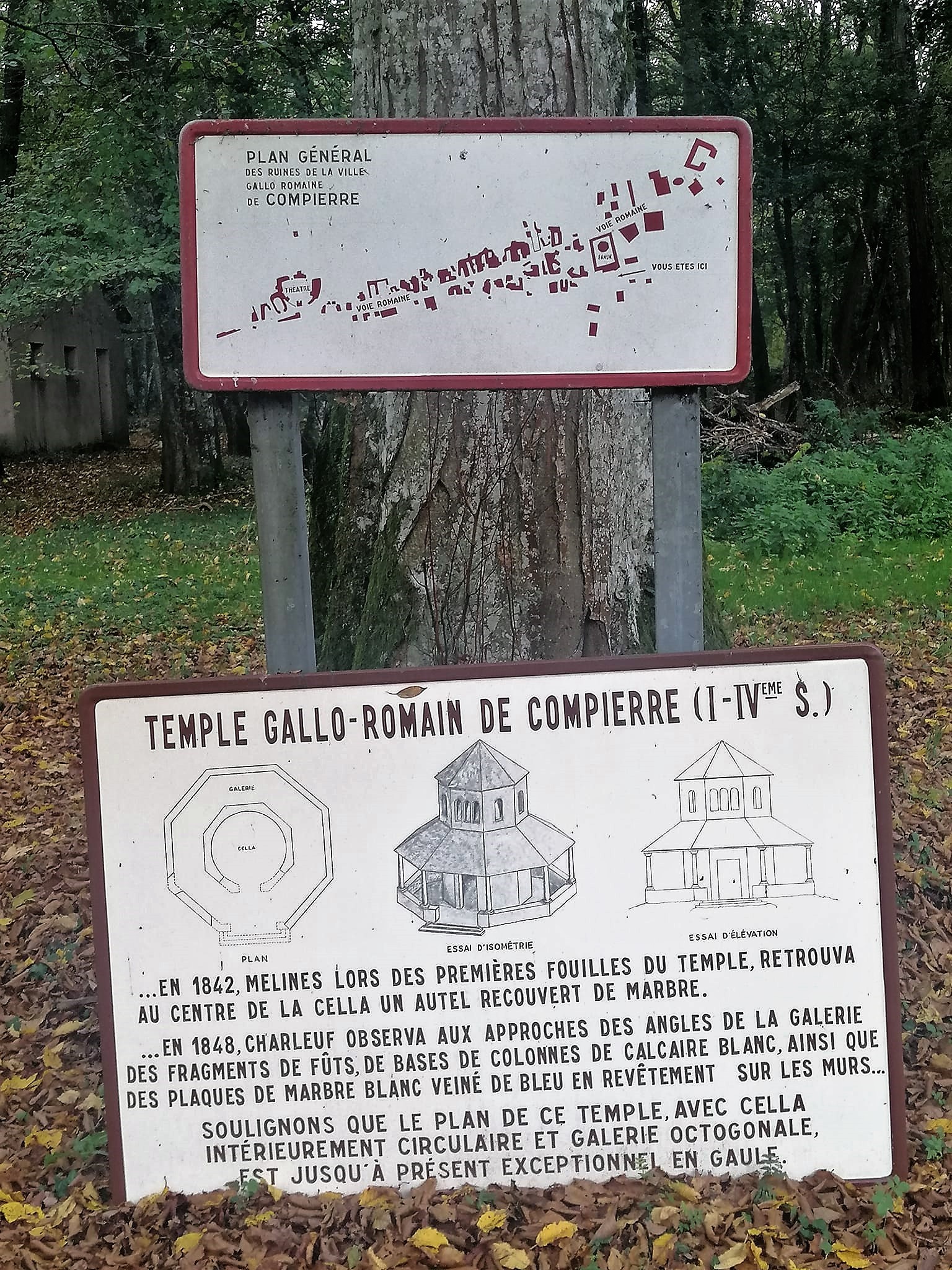 Balade à thème sur le site gallo romain de Compierre