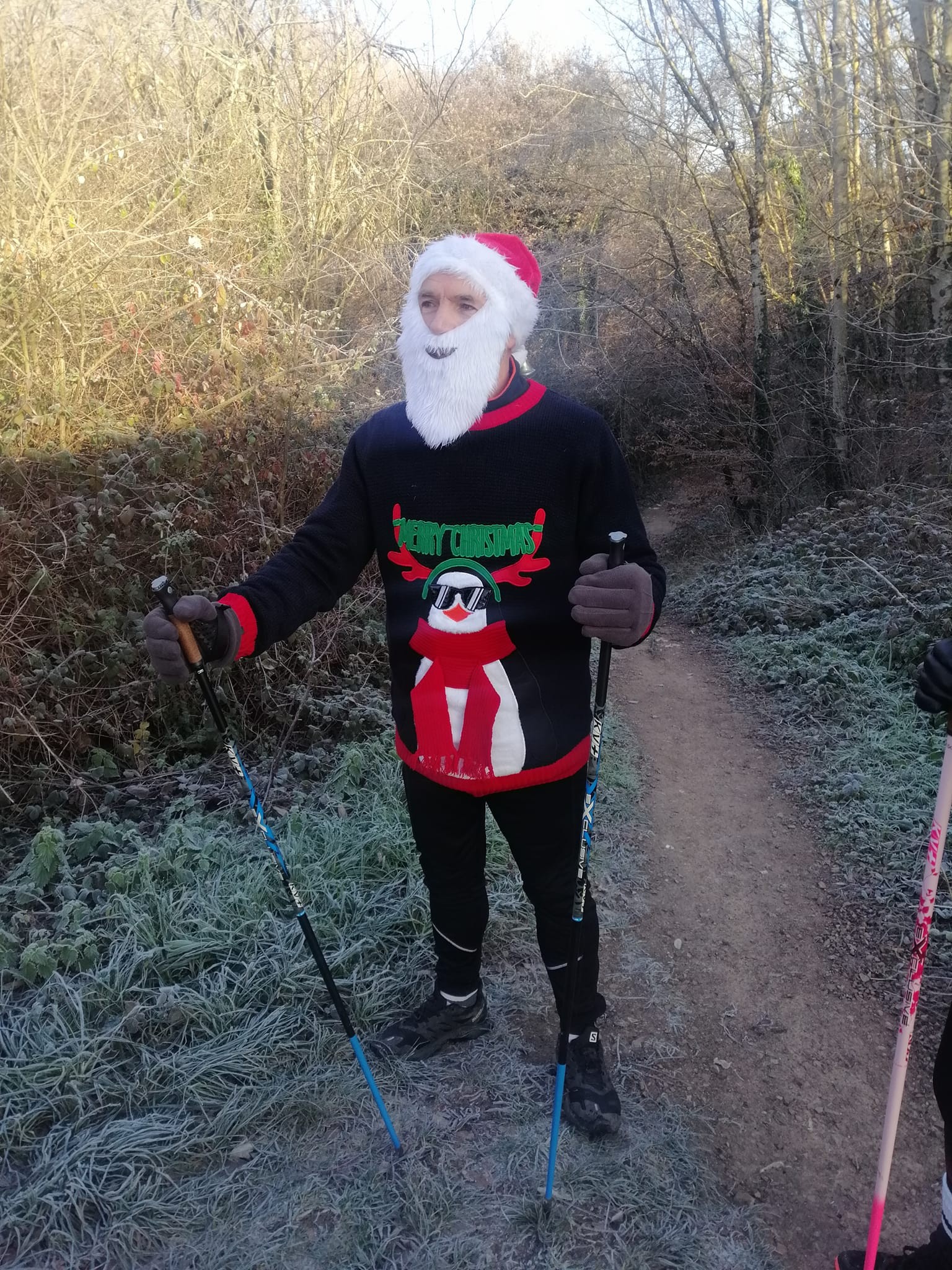 Marche des Pères et Mères Noël à la nordique du samedi