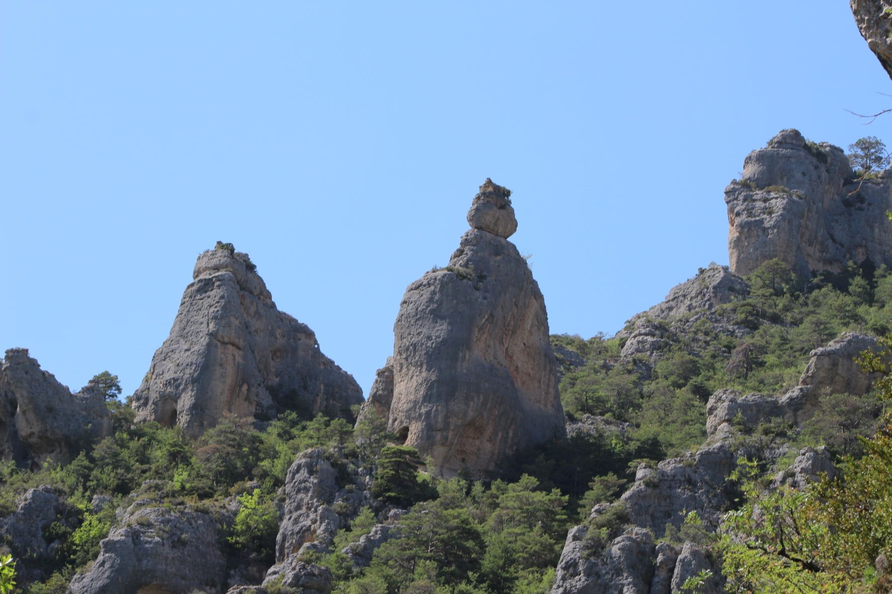 Roche ruiniforme des Causses 