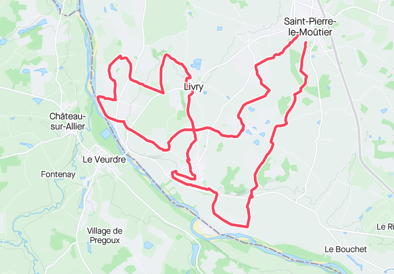 Le parcours des 31 km Rando des Mariniers