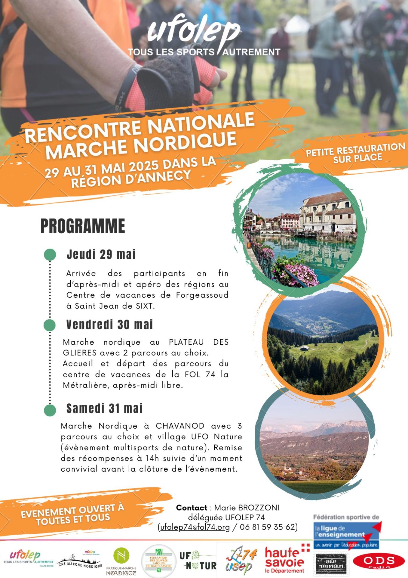 Affiche marche nordique ufolep 2025