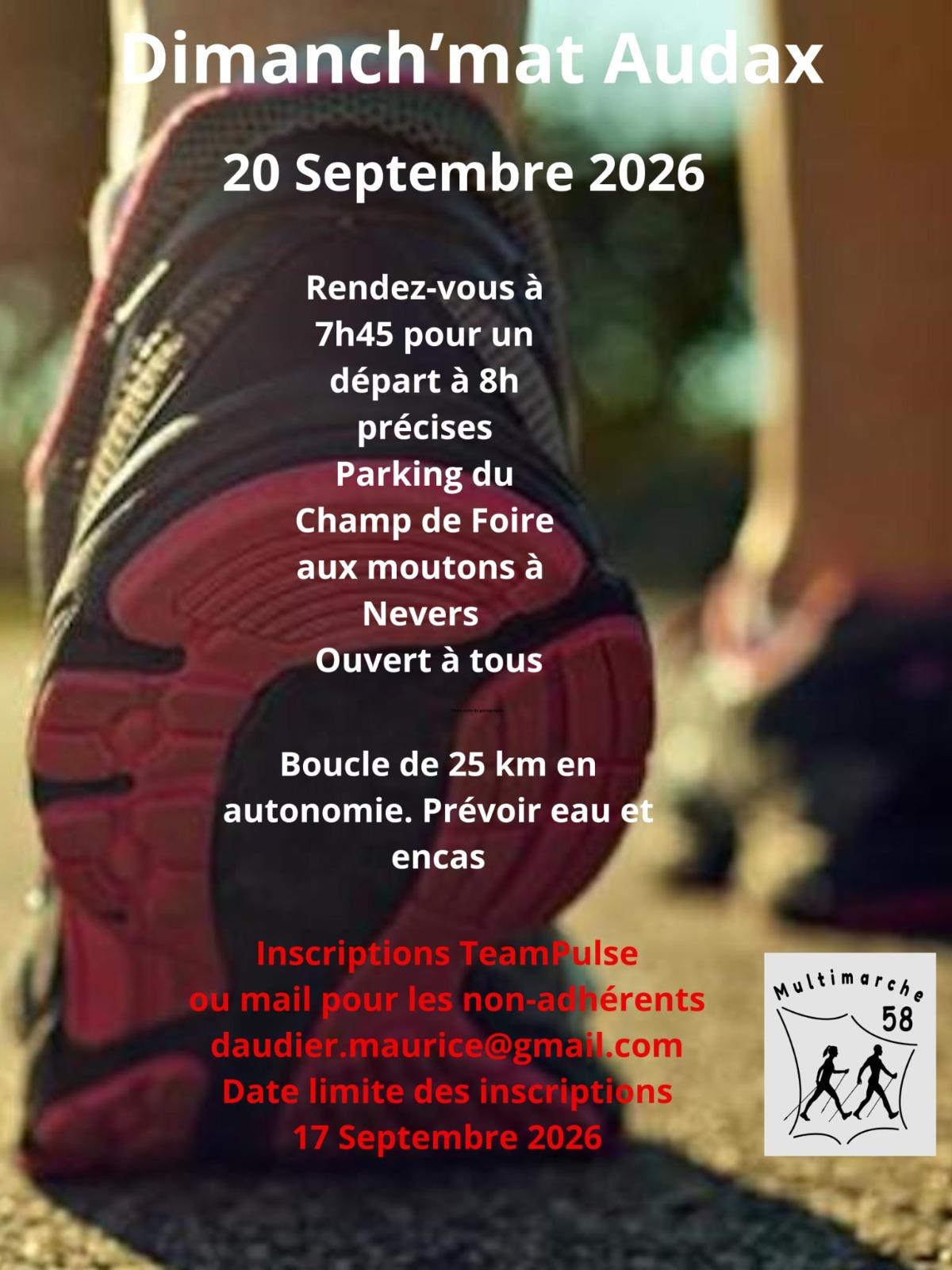 Affiche redimensionnee dimanch mat audax 20 septembre 2026
