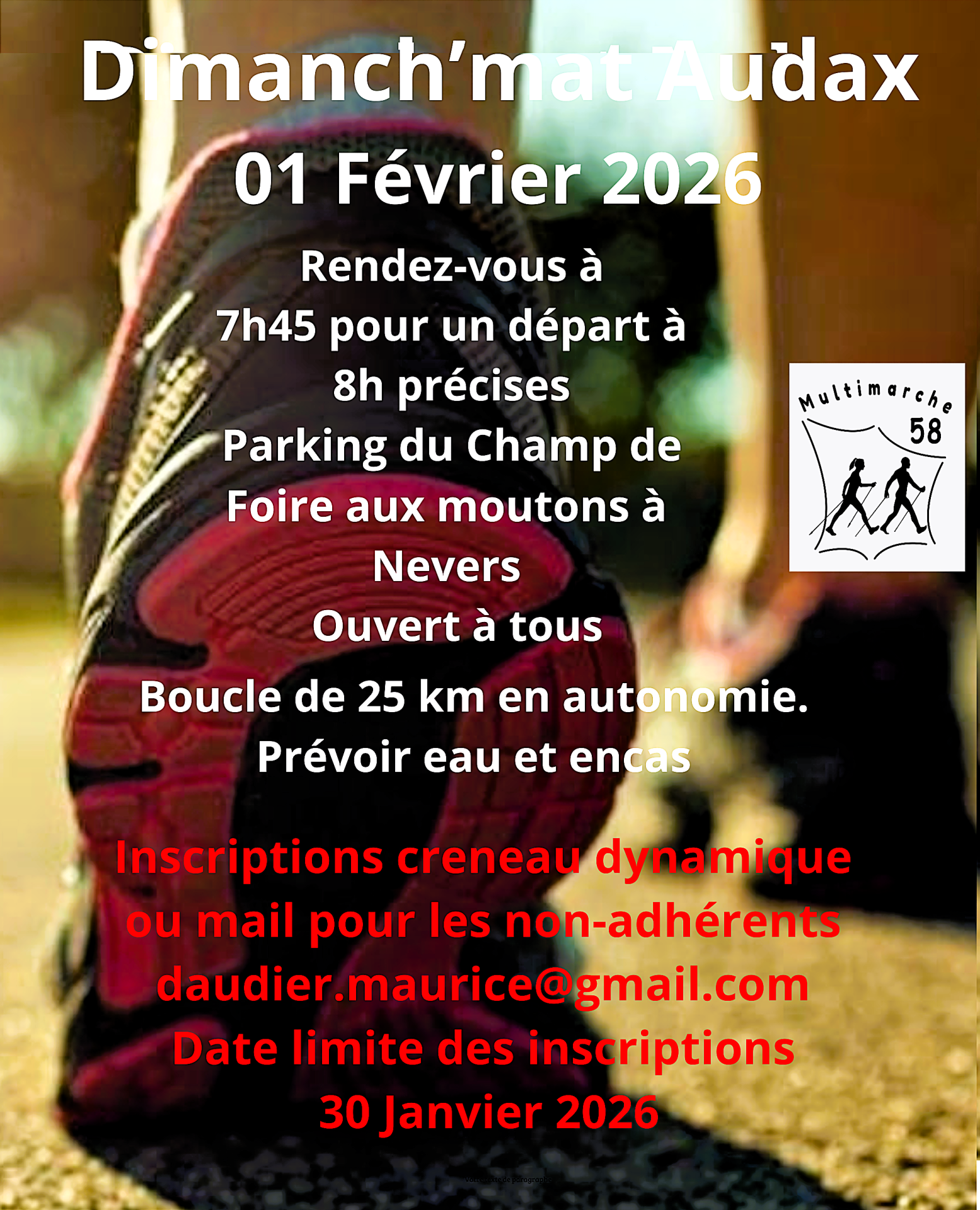 Dimanch mat audax du 1 fevrier 2026